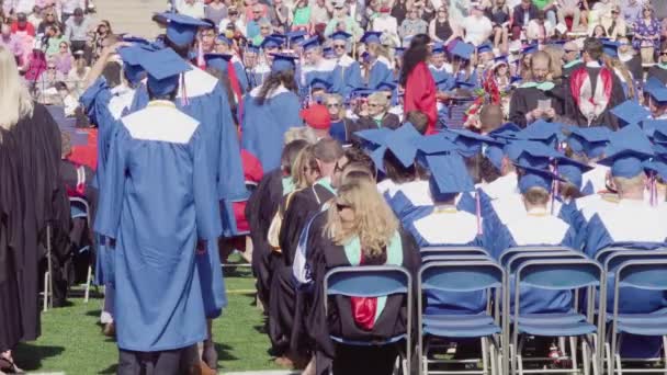 Denver Colorado Usa May 2018 Graduation Ceremony Cherry Creek High — Stock Video