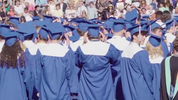 Denver Colorado Usa May 2018 Graduation Ceremony Cherry Creek High — Stock Video