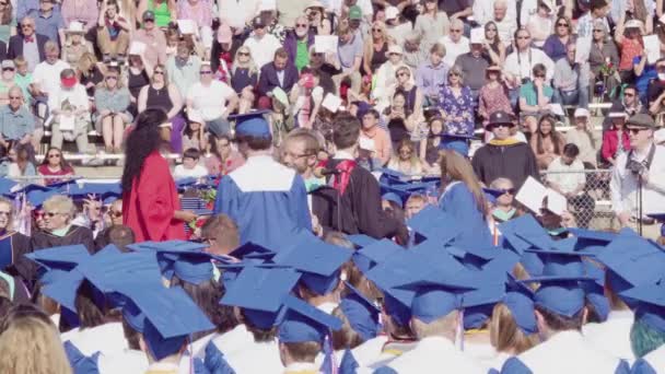 Denver Colorado Usa May 2018 Graduation Ceremony Cherry Creek High — Stock Video