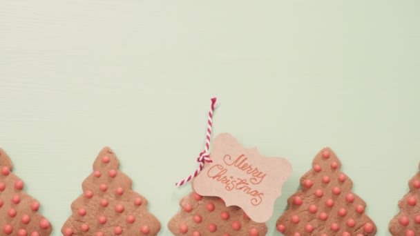 Biscuits Pain Épice Maison Traditionnels Comme Cadeaux Alimentaires — Video