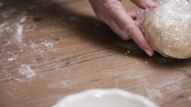 Paso Paso Horneado Temporada Navideña Hornear Galletas Azúcar Para Navidad — Vídeo de stock