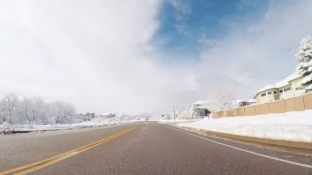 Denver Colorado Stany Zjednoczone Ameryki Marca 2018 Pov Jazdy Przez — Wideo stockowe