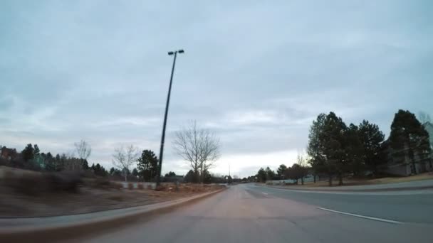 Denver Colorado Usa Januari 2018 Pov Rijden Interstate Highway I70 — Stockvideo