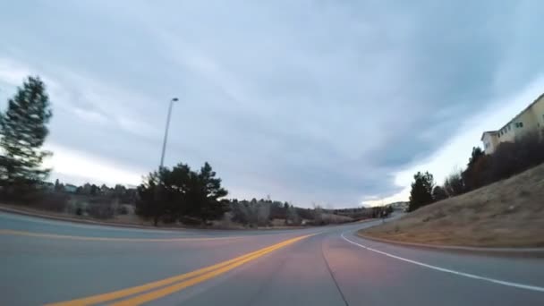 Denver Colorado Usa Januari 2018 Pov Körning Interstate Highway I70 — Stockvideo