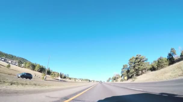 Denver Colorado Usa Gennaio 2018 Pov Guidare Sull Autostrada Interstatale — Video Stock