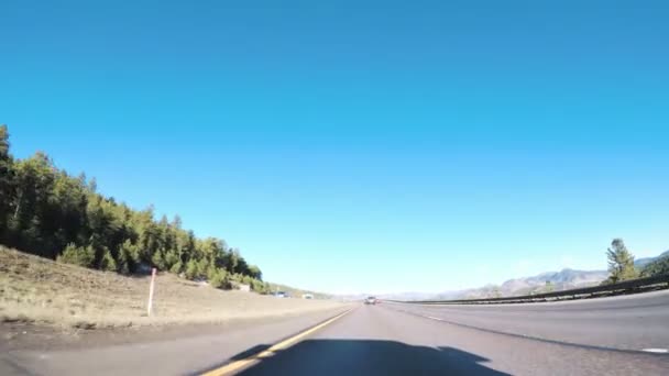 Denver Colorado Estados Unidos Enero 2018 Pov Driving Interstate Highway — Vídeo de stock