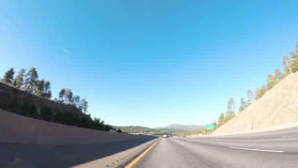 Denver Colorado Eua Janeiro 2018 Pov Driving Interstate Highway I70 — Vídeo de Stock