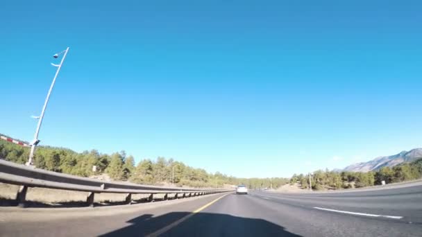 Denver Colorado Estados Unidos Enero 2018 Pov Driving Interstate Highway — Vídeo de stock