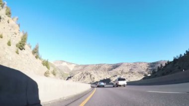 Denver, Colorado, ABD-7 Ocak, 2018-Pov-sürüş Eyaletlerarası Otoban I70 