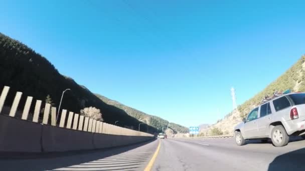 Denver Colorado Abd Ocak 2018 Pov Sürüş Eyaletlerarası Otoban I70 — Stok video