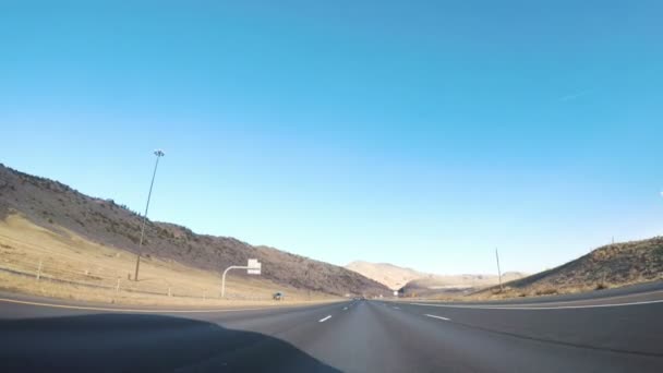 科罗拉多州 2018年1月7日 驾驶在州际公路 I70 — 图库视频影像