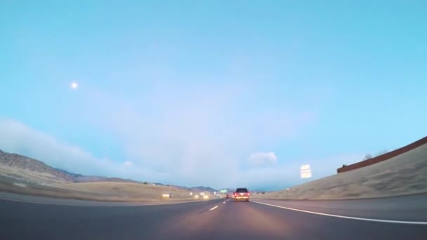 Denver Colorado Stany Zjednoczone Ameryki Styczeń 2018 Pov Jazda Autostrada — Wideo stockowe