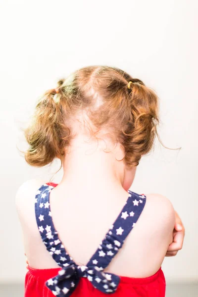 Küçük Kız Üzgün Olma Portresi — Stok fotoğraf