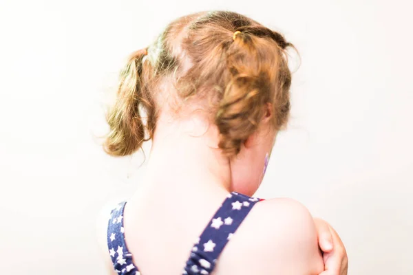 Küçük Kız Üzgün Olma Portresi — Stok fotoğraf