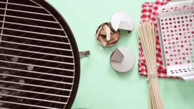 Babalar günü barbekü arka plan.