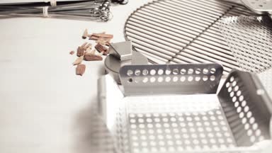 Elma cips sigara ile paslanmaz çelik yasaktır adam.