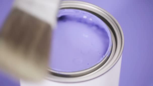 Peinture violette gros plan — Video