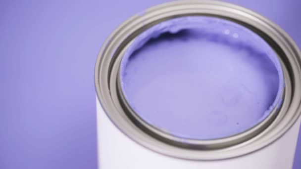 Violet paint close up — Stock Video