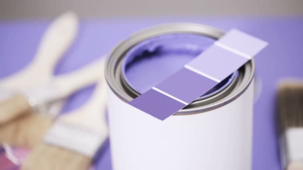 Peinture violette gros plan — Video