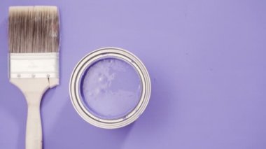 Mor boya yakın çekim