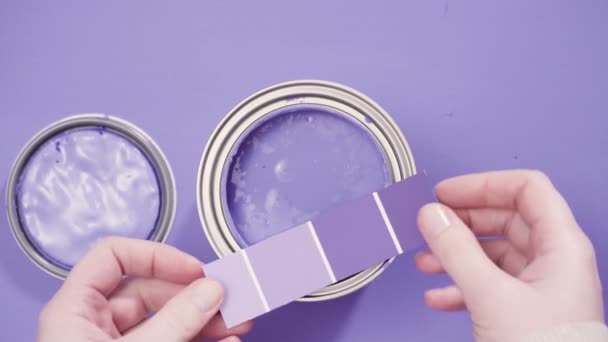 Violette Farbe aus nächster Nähe — Stockvideo