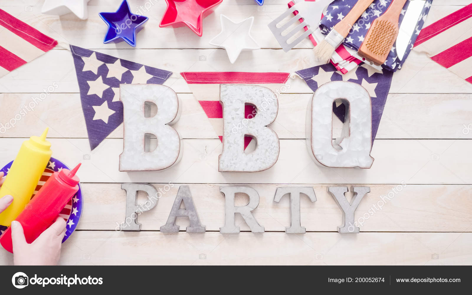 Fourth Of July Wooden Signs Bbq Party Sign July 4th Decorations