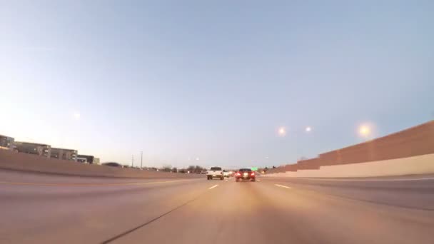 Денвер Штат Колорадо Сша Января 2018 Года Pov Driving State — стоковое видео