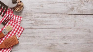 Barbekü partisi tabelada beyaz faturası Yönetim Kurulu.