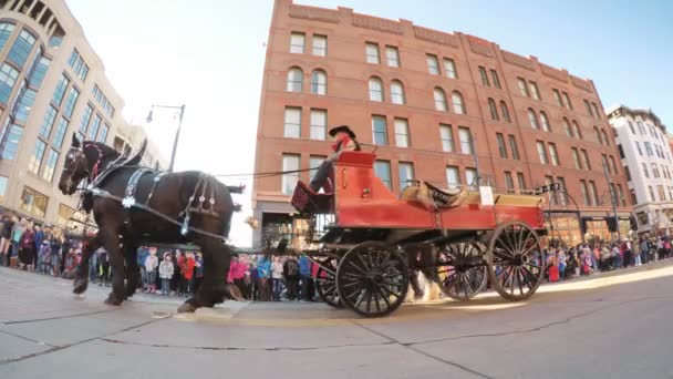 Denver Colorado Stany Zjednoczone Ameryki Styczeń 2018 Pov National Western — Wideo stockowe