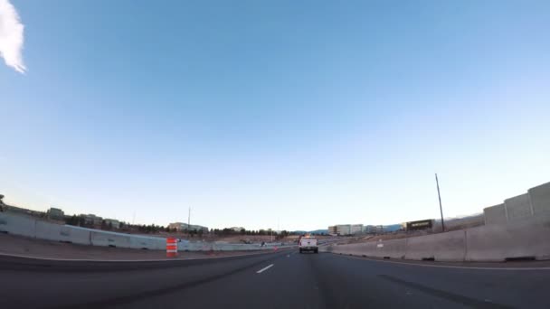 Denver Colorado États Unis Mars 2018 Pov Conduite Sur Autoroute — Video