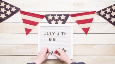 Barbekü partisi tabelada beyaz faturası Yönetim Kurulu.