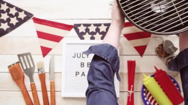 Barbekü partisi tabelada beyaz faturası Yönetim Kurulu.