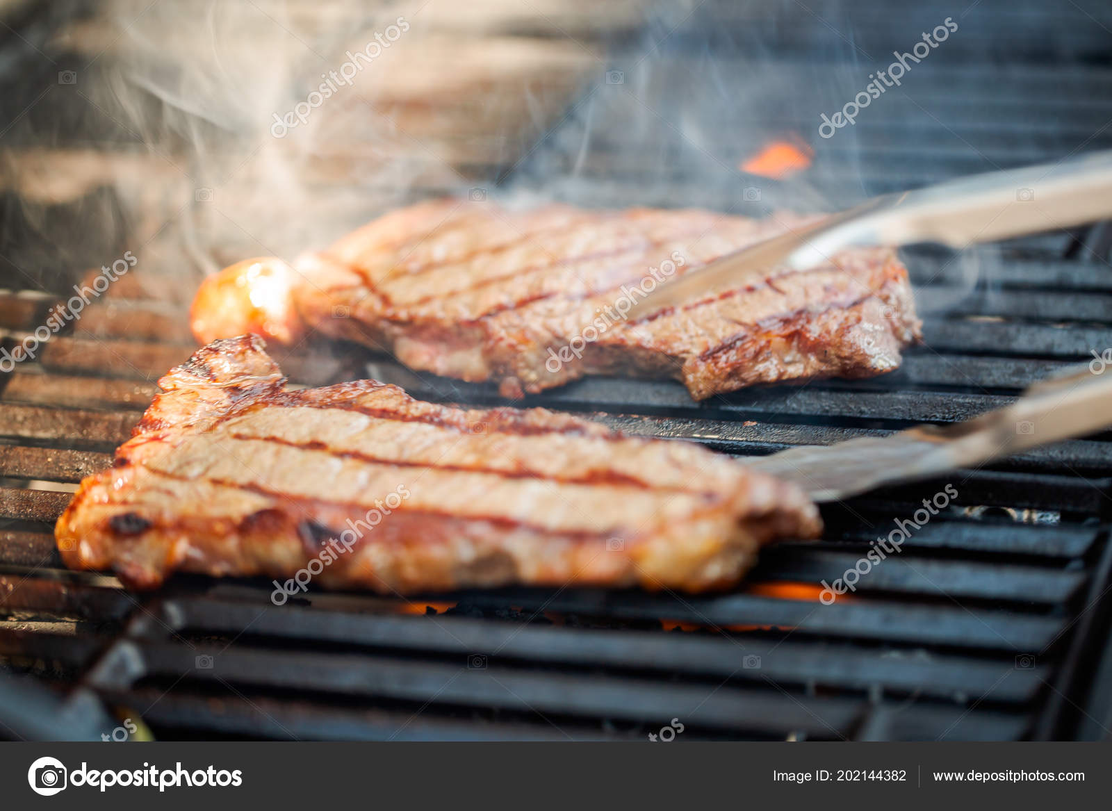 ny strip steak on gas grill