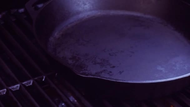 Pas Pas Champignons Grillés Oignons Dans Une Poêle Frire Fonte — Video