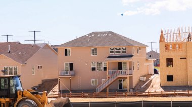 Castle Rock, Colorado, ABD-July14, varoş mahallenin 2018-New İnşaat.