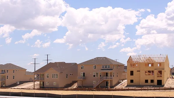 Nova Construção Bairro Suburbano — Fotografia de Stock