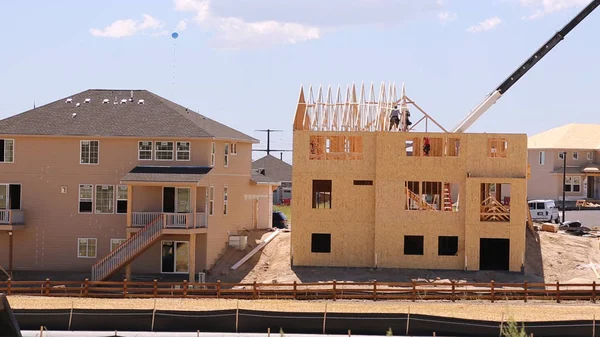 Nueva Construcción Barrio Suburbano — Foto de Stock