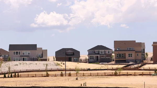 Nova Construção Bairro Suburbano — Fotografia de Stock