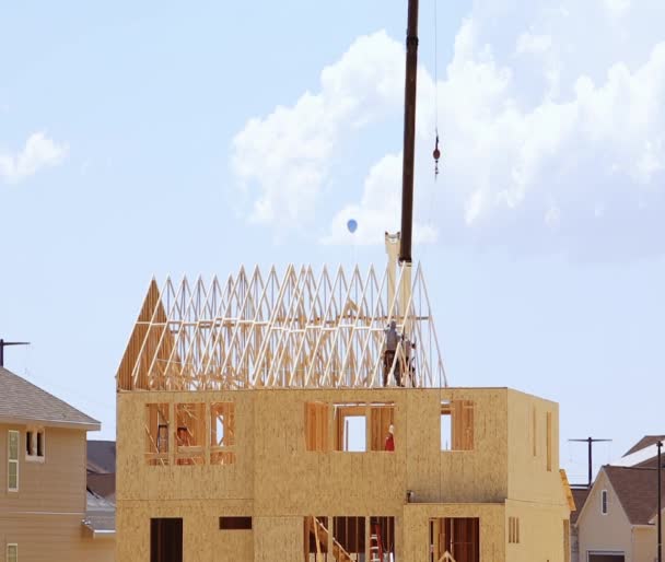 New Construction Suburban Neighborhood — Stock Video