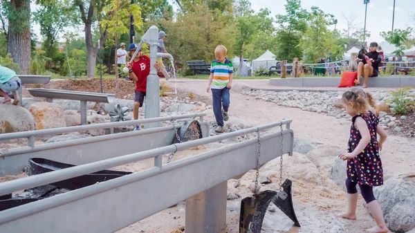 Boulder Colorado Usa May 2018 Kids Playground Next Public Library — Stock Photo, Image