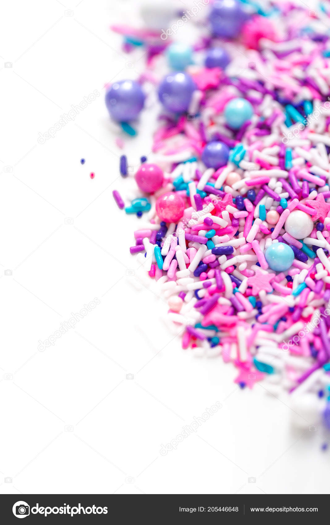 Colorful Purple Sprinkle Blend White Background — Stock Photo © urban_light 205446648
