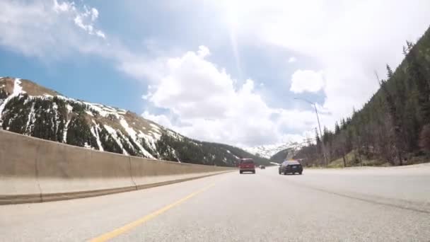 Montanha vista condução — Vídeo de Stock