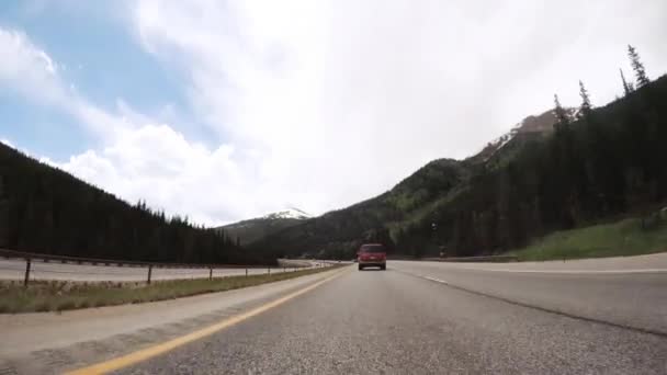 De mening van de berg rijden — Stockvideo