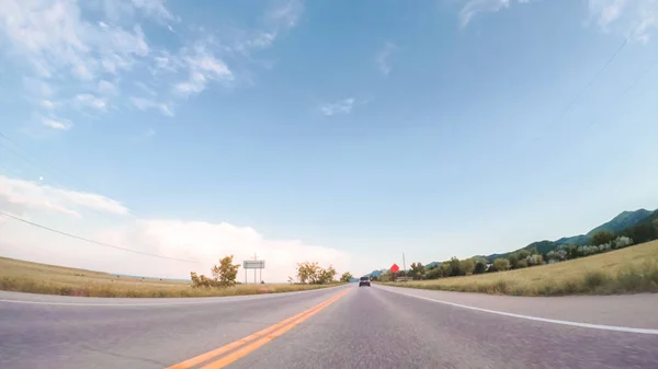 Driving Mountain Road Estes Park Boulder Evening — Stock Photo, Image