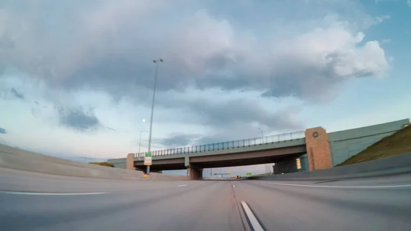 Living Zuiden Highway Uit Boulder Bij Zonsondergang — Stockfoto