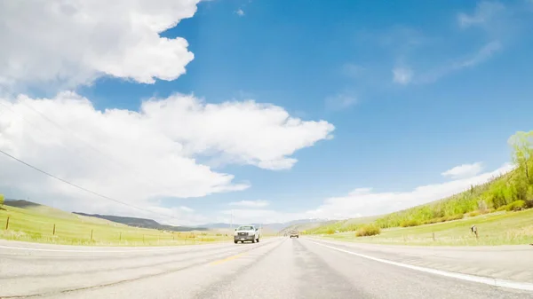 Driving Winter Park Summer — Stock Photo, Image