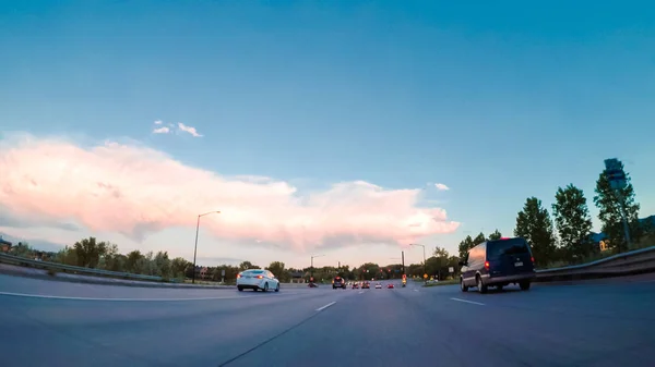 Boulder Colorado Stany Zjednoczone Ameryki Maja 2018 Jazdy Utwardzonej Drogi — Zdjęcie stockowe