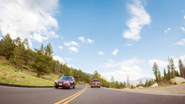 Denver Colorado Usa May 2018 Driving Paved Road Rocky Mountain — Stock Photo, Image