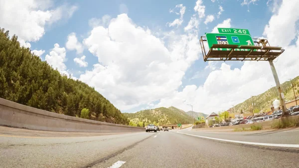 Denver Colorado Stany Zjednoczone Ameryki Maja 2018 Jazdy Autostradą Interstate — Zdjęcie stockowe