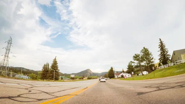Estes Park Colorado Usa May 2018 Driving Estes Park Summer — Stock Photo, Image